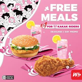 Marrybrown International Women’s Day Promotion FREE Meal for Kakak Riders (8 March 2021)