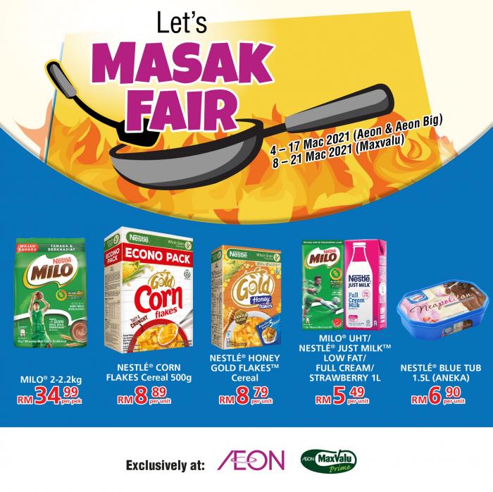 AEON Nestle Masak Fair Promotion (4 March 2021 - 21 March 2021)