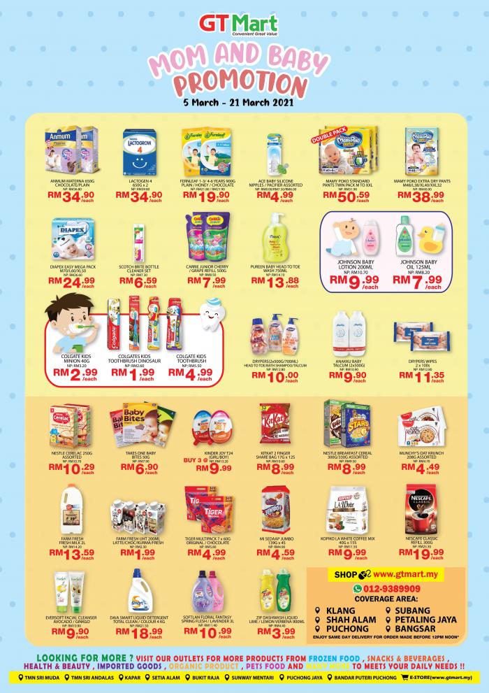 GT Mart Mom & Baby Promotion (5 March 2021 - 21 March 2021)