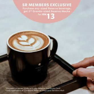 Starbucks Reserve Tropicana Gardens Promotion 2nd Reserve Mocha @ RM13 (9 March 2021 - 14 March 2021)