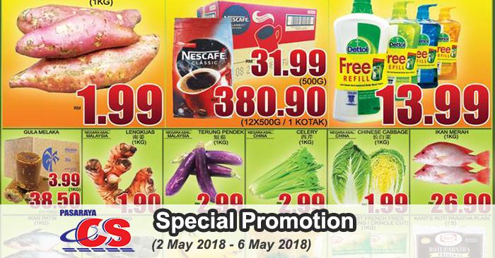 Pasaraya CS Special Promotion (2 May 2018 - 6 May 2018)