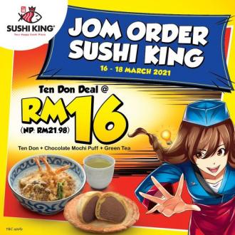 Sushi King Jom Order Promotion Ten Don Deal @ RM16 (16 March 2021 - 18 March 2021)