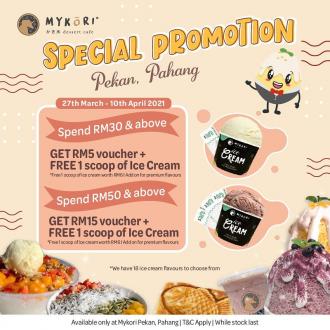 Mykori Pekan, Pahang Opening Promotion FREE Voucher & Ice Cream (27 March 2021 - 10 April 2021)