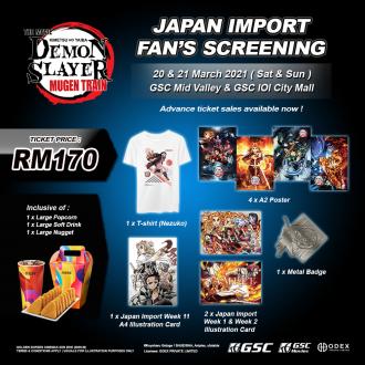GSC Japan Import Fan's Screening (20 Mar 2021 - 21 Mar 2021)