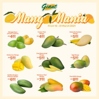 Giant Mango Mania Promotion (18 March 2021 - 21 March 2021)