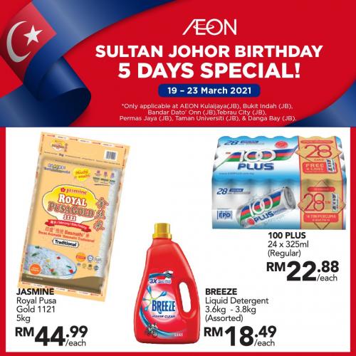 AEON Sultan Johor Birthday Promotion (19 March 2021 - 23 March 2021)
