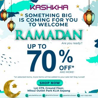 Kashkha Ramadan Sale Up To 70% OFF at Mitsui Outlet Park (22 Mar 2021 - 12 May 2021)