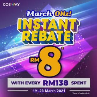 Cosway March Onz Promotion RM8 Instant Rebate (19 Mar 2021 - 28 Mar 2021)