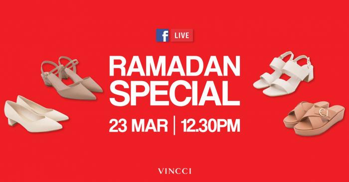 Padini Vincci Facebook Live Ramadan Sale (23 March 2021)