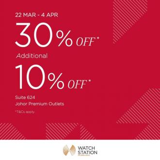 Watch Station International Special Sale at Johor Premium Outlets (22 March 2021 - 4 April 2021)