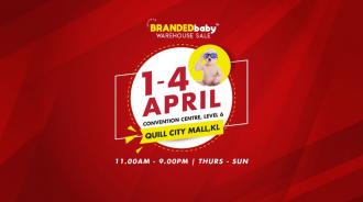 Branded Baby Warehouse Sale Discount Up To 90% at Quill City Mall (1 April 2021 - 4 April 2021)