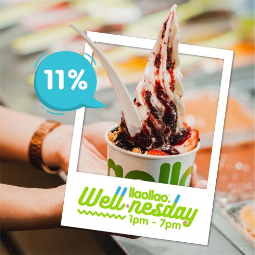 llaollao Wednesday Wellnesday Promotion Discount 11% OFF (24 March 2021)