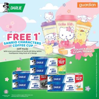 Guardian Darlie Promotion FREE Sanrio Characters Coffee Cup