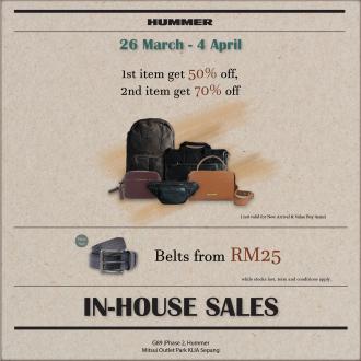 Hummer March In-House Sale Up To 70% OFF at Mitsui Outlet Park (26 March 2021 - 4 April 2021)