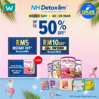 Watsons Online NH Detoxlim Brand Day Sale Up To 50% OFF & FREE Promo Code (26 March 2021 - 29 March 2021)