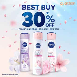 Guardian Nivea Best Buy 30% OFF Promotion (25 Mar 2021 - 28 Mar 2021)