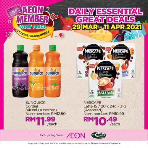 AEON Member Wow Price Promotion (29 March 2021 - 11 April 2021)