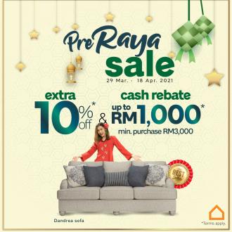 Ashley Furniture HomeStore Pre-Raya Sale Extra 10% OFF & Cash Rebate Up To RM1000 (29 Mar 2021 - 18 Apr 2021)