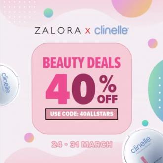 Clinelle Beauty Deals Sale 40% OFF Promo Code on Zalora (24 March 2021 - 31 March 2021)
