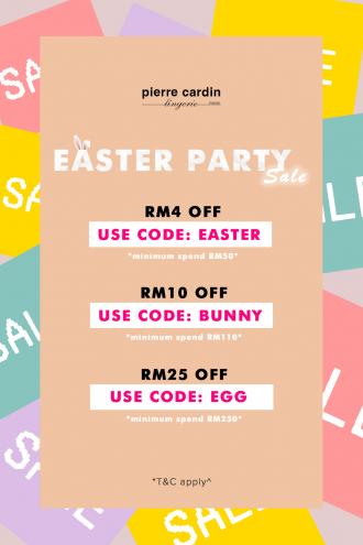 Pierre Cardin Lingerie Easter Party Sale FREE Vouchers Up To RM25 OFF