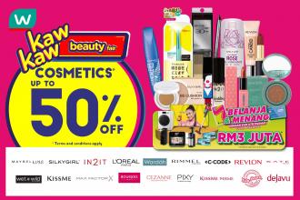 Watsons Cosmetics Sale Up To 50% OFF (1 April 2021 - 5 April 2021)
