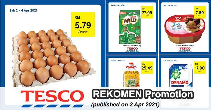 Tesco REKOMEN Promotion published on 2 April 2021