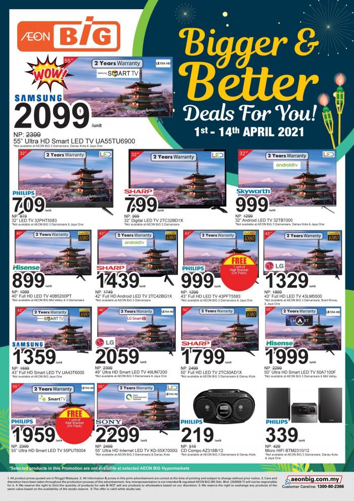AEON BiG Bigger & Better Deals Promotion (1 April 2021 - 14 April 2021)