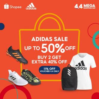 Adidas 4.4 Sale Up To 50% OFF on Shopee (2 April 2021 - 4 April 2021)