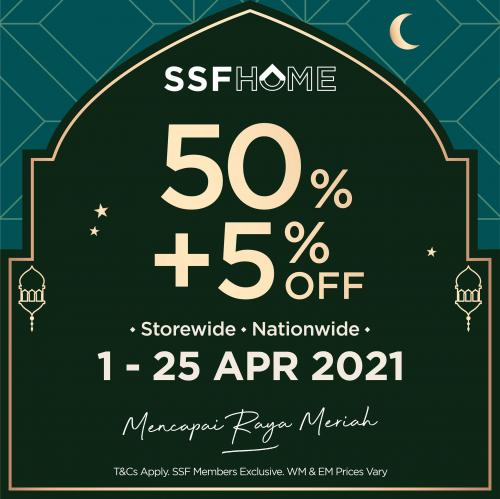 SSF Raya Sale 50% OFF + 5% OFF (1 April 2021 - 25 April 2021)
