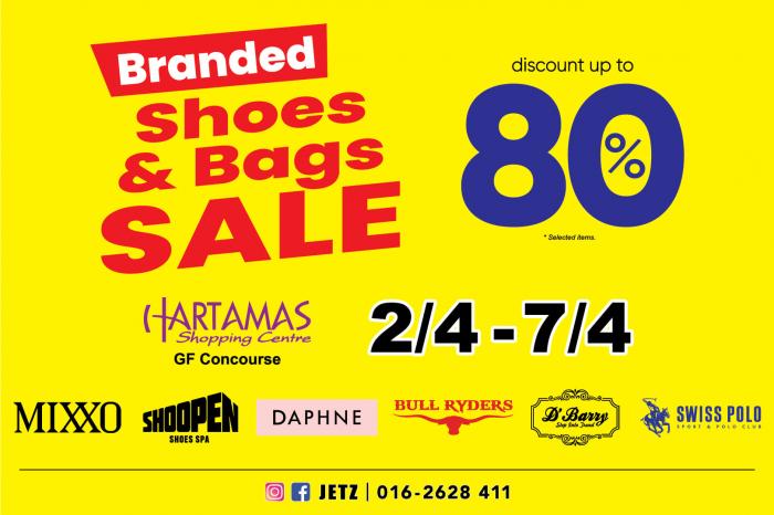 International Branded Shoes & Bags Clearance Sale Up To 80% OFF at Hartamas Shopping Centre (2 April 2021 - 7 April 2021)