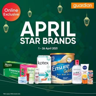 Guardian Online April Star Brands Sale (1 Apr 2021 - 26 Apr 2021)