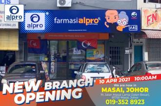 Alpro Pharmacy Masai Opening Promotion (9 Apr 2021 - 18 Apr 2021)