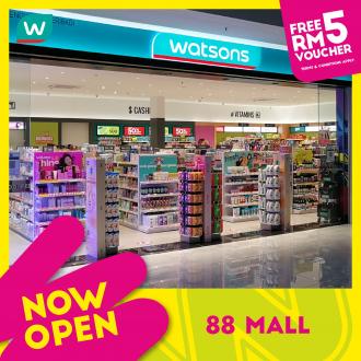 Watsons 88 Mall Sabah Opening Promotion FREE Vouchers (7 April 2021 - 13 April 2021)