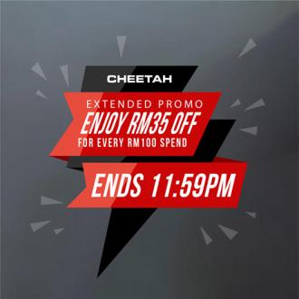 Cheetah Online Flash Sale RM35 OFF (valid until 7 April 2021)