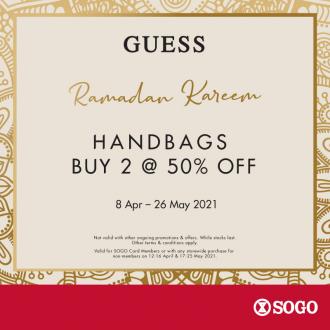 SOGO Guess Ramadan Promotion Handbags 50% OFF (valid until 26 May 2021)