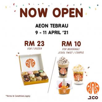 J.Co AEON Tebrau Re-Opening Promotion (9 April 2021 - 11 April 2021)