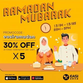 EASI Ramadan Promotion FREE 30% OFF Promo Code (13 April 2021 - 13 May 2021)