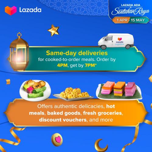 Lazada Lazat Bazaar Promotion Get Ramadan Buka Puasa Essentials (1 April 2021 - 15 May 2021)