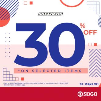 SOGO Skechers Sale 30% OFF (valid until 29 April 2021)