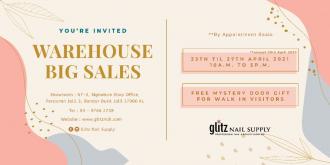 Glitz Nail Supply Warehouse Sale Up To 80% OFF (23 April 2021 - 27 April 2021)