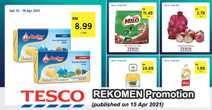 Tesco REKOMEN Promotion published on 15 April 2021