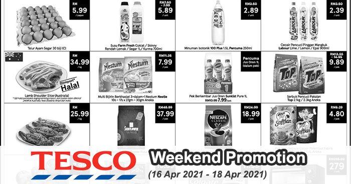 Tesco Weekend Promotion (16 Apr 2021 - 18 Apr 2021)