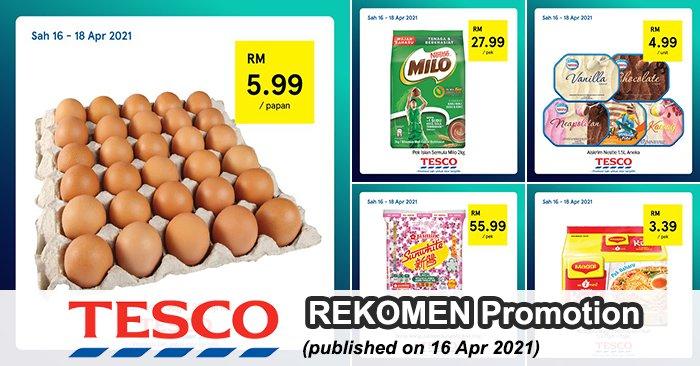 Tesco REKOMEN Promotion published on 16 April 2021