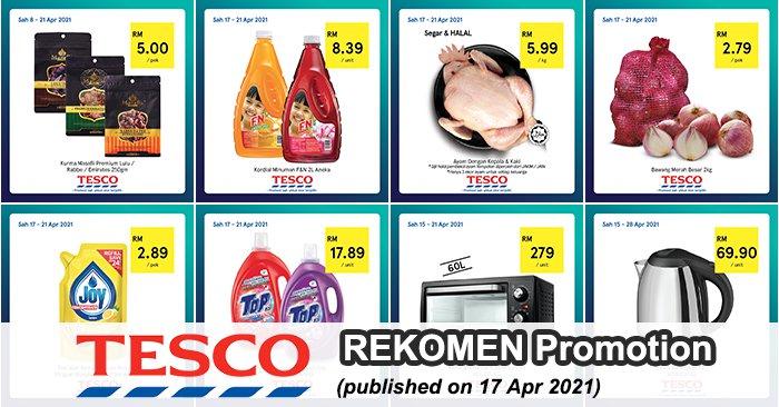 Tesco REKOMEN Promotion published on 17 April 2021