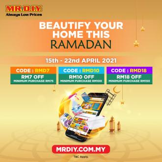 MR DIY Online Ramadan Promotion Up To RM18 Promo Code (15 Apr 2021 - 22 Apr 2021)