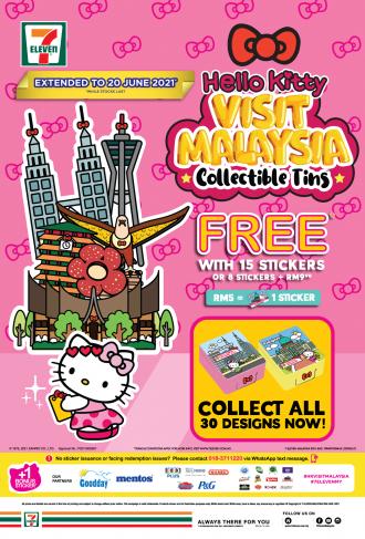 7 Eleven Hello Kitty Visit Malaysia Collectible Tins (valid until 20 Jun 2021)