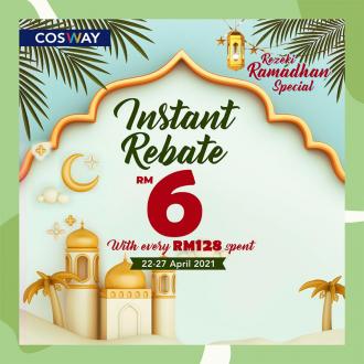 Cosway Ramadan Promotion Instant Rebate RM6 (22 April 2021 - 27 April 2021)