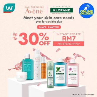 Watsons Online Avene & Klorane Sale Up To 30% OFF (26 April 2021 - 2 May 2021)