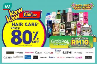 Watsons Hair Care Sale 2nd @ 80% OFF (28 Apr 2021 - 3 May 2021)