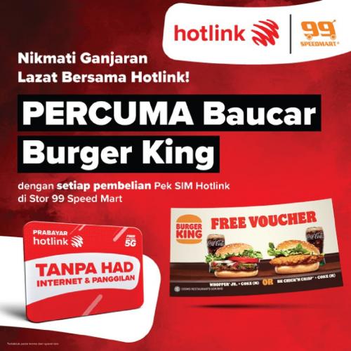 99 Speedmart Hotlink FREE Burger King Promotion